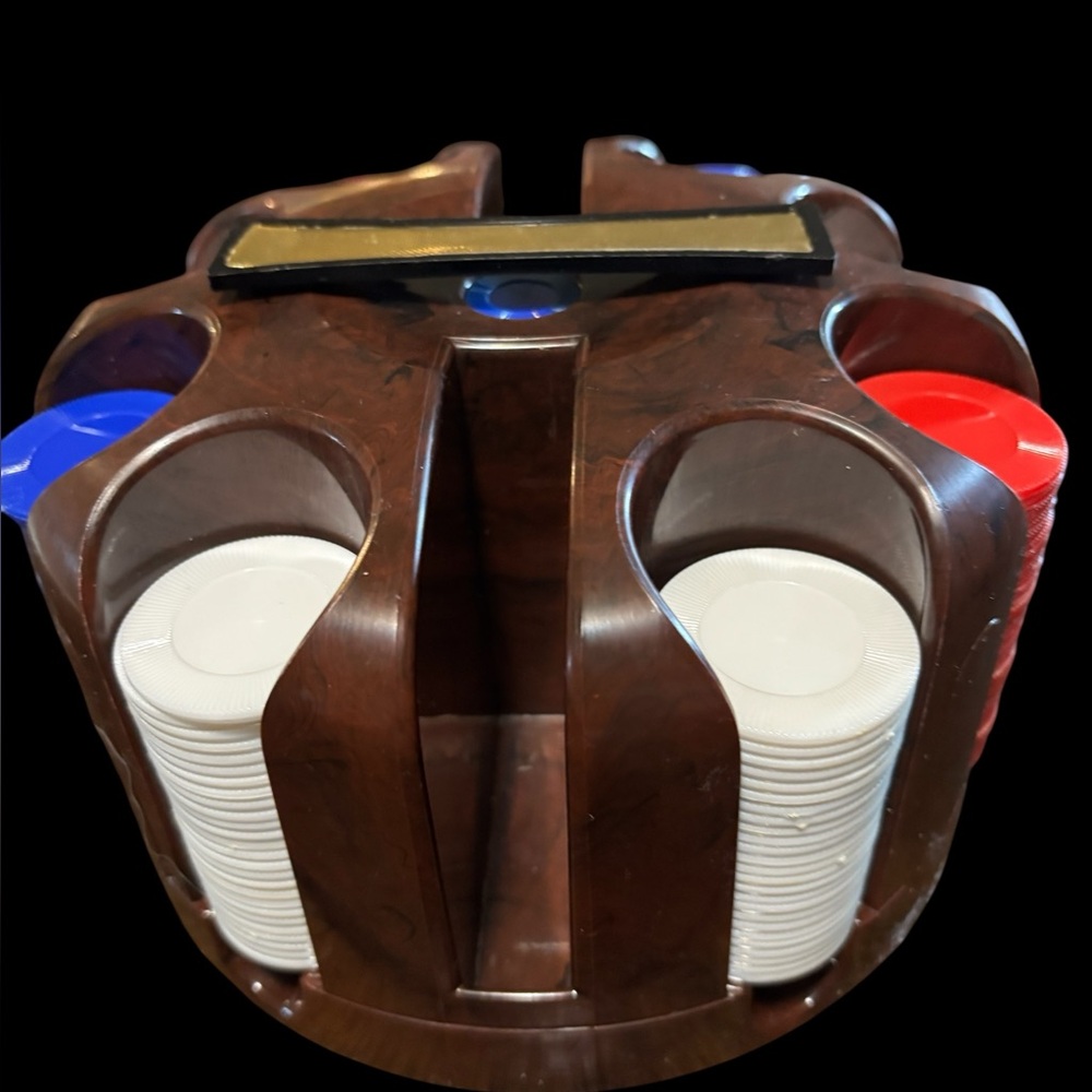 Poker Chip Carousel Set with Chips